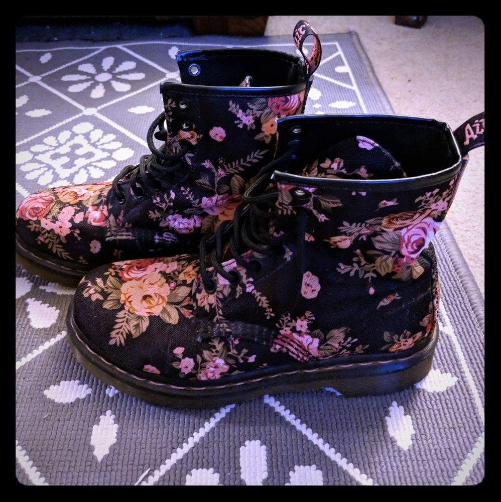 Dr. Martens Floral Boots